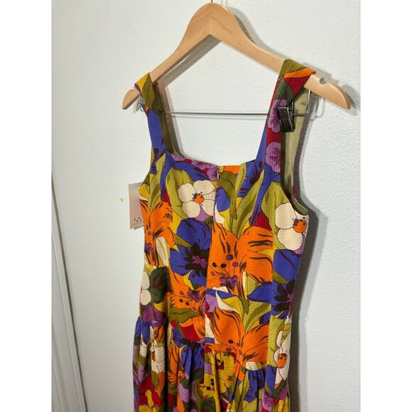 David Meister Dress NWT deadstock tropical floral retro pinup size 10 - Picture 6 of 6